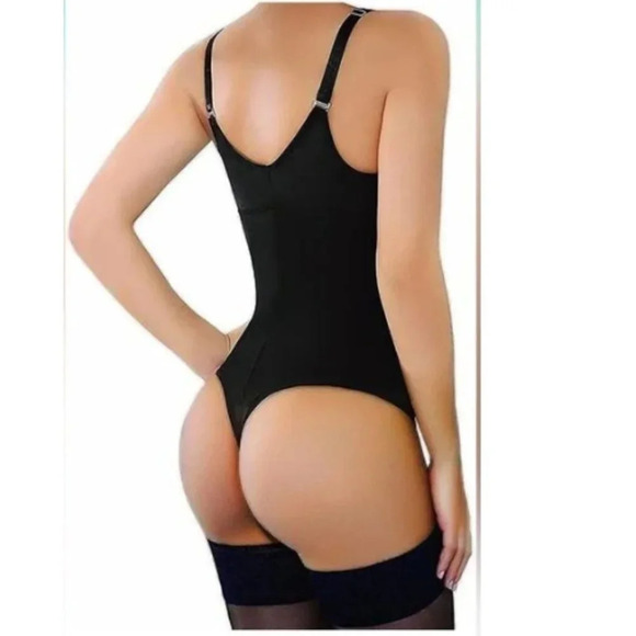 New Shaperex Tummy Control Thong Bodysuit Open Bust Shapewear 19912 - Picture 2 of 12